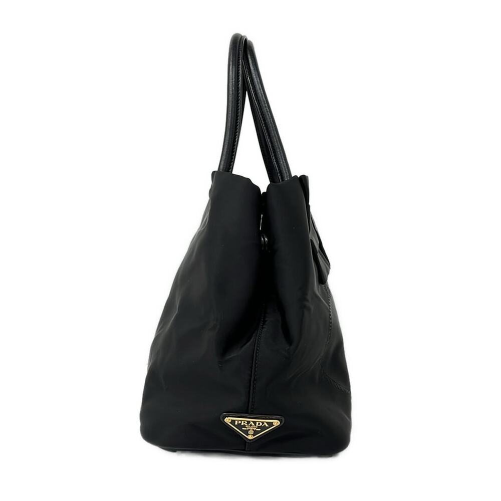 Prada Logo Jacquard Tote Bag 1BG068 Nylon Leather - Picture 2 of 10